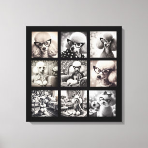 Fun 9 Photo Collage Pictures Canvas Print