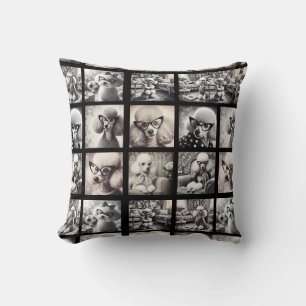 Fun 9 Photo Collage Pictures Cushion