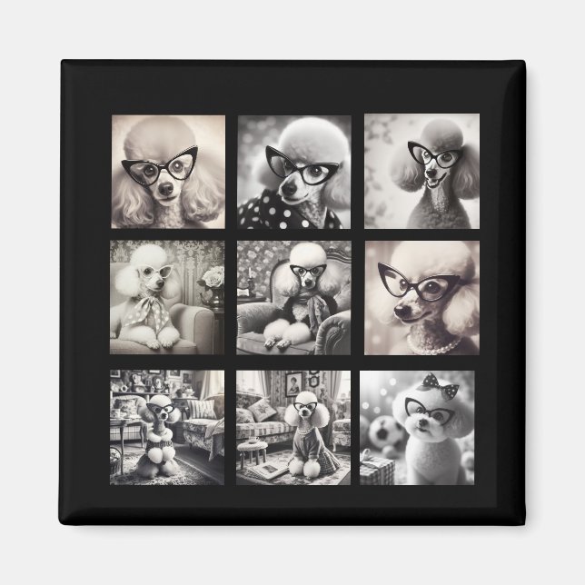 Fun 9 Photo Collage Pictures Magnet (Front)