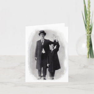 FUN!  A GIANT HELLO! ~ CIRCUS GIANT!  NOTE CARD