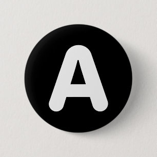 Fun A Letter Halloween Costume For Group Matching  6 Cm Round Badge