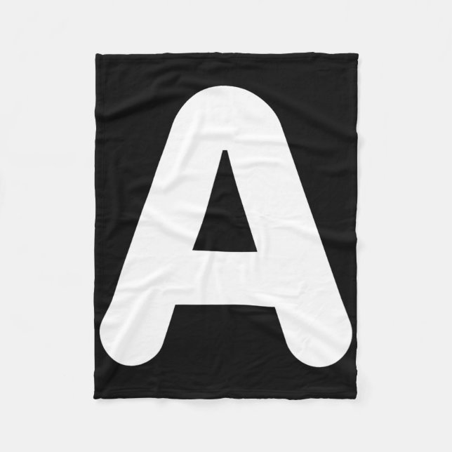 Fun A Letter Halloween Costume For Group Matching  Fleece Blanket (Front)