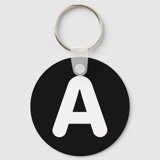 Fun A Letter Halloween Costume For Group Matching  Key Ring (Front)