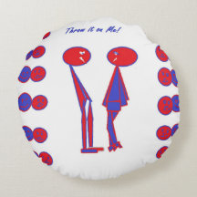 Fun abstract art Throw Pillow