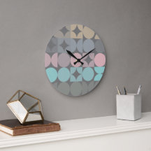 Fun Abstract Circles Squares Popart Pattern