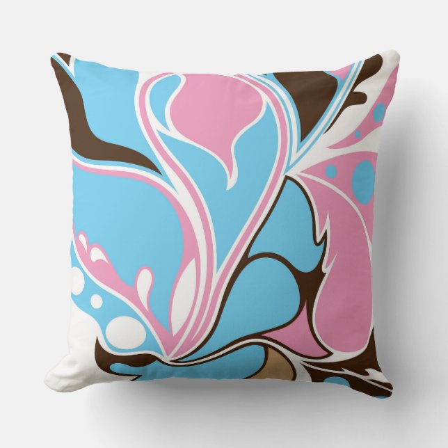 Fun Abstract Decorative Pillow (Front)