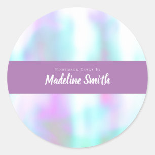 Fun Abstract Homemade Cake Bakery Classic Round Sticker