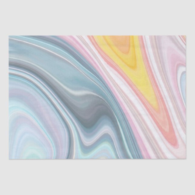 Fun Abstract marble pattern party tissue paper (Front)