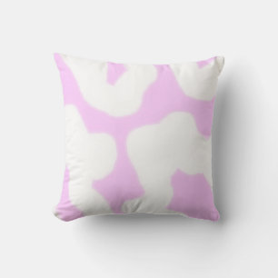 fun abstract modern pink white bold artistic cushion