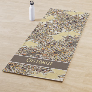 Fun Abstract Neutral Inspired Modern Yoga Mat