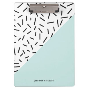 Fun Abstract Pattern Personalised Clipboard