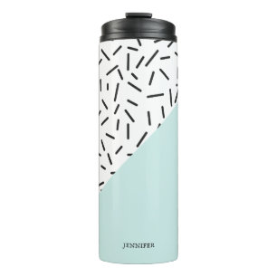 Fun Abstract Pattern Personalised Thermal Tumbler