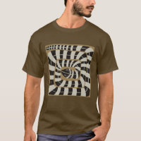 Fun Abstract Striped Snake in Brown Neutral Tones