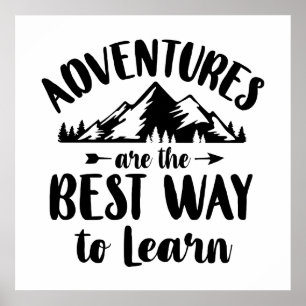 Fun adventure word art poster