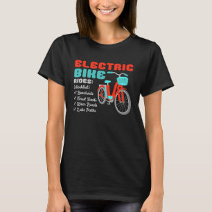 Fun Adventures On E Bicycle Explore Riding On Elec T-Shirt