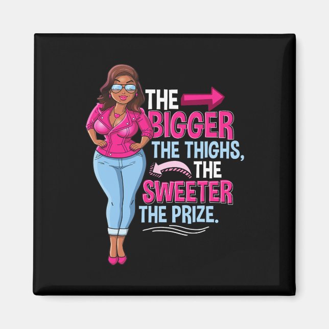 Fun African American Black Woman  Magnet (Front)