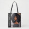 fun Afro Girl empowerment tote