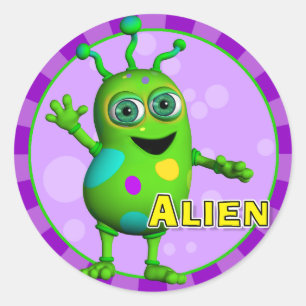 Fun Alien Stickers