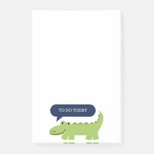 Fun Alligator Personalised Post-it Notes