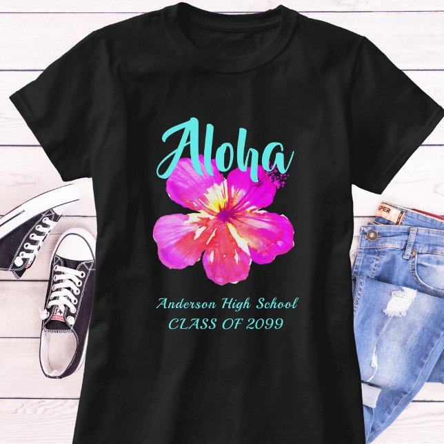 Fun Aloha Tropical Luau Party Graduation  T-Shirt (Creator Uploaded)