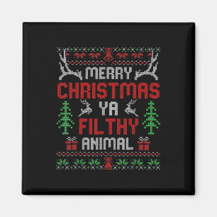 Fun Alone At Home Movies Merry Christmas You Filty Magnet