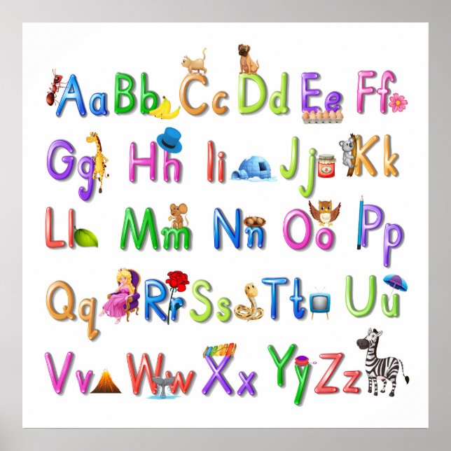 Fun Alphabet Poster (Front)