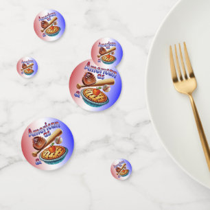 Fun American as Baseball & Apple Pie  Confetti