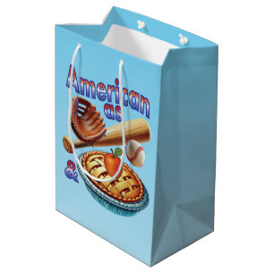 Fun American as Baseball & Apple Pie Medium Gift Bag