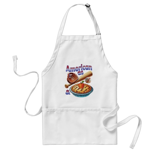 Fun American as Baseball & Apple Pie  Standard Apron (Front)