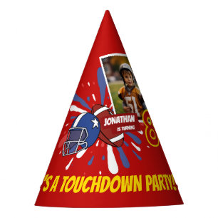 Fun American Football Kids Birthday Party Hat