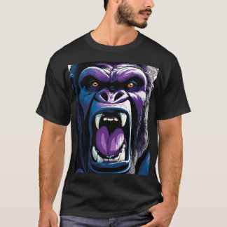 fun and adventurous "Wild Monkey" t-shirt design