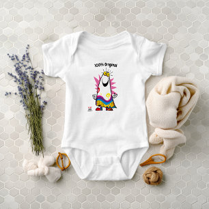 Fun and Colourful Ghost Emoji Toddler Baby Bodysuit