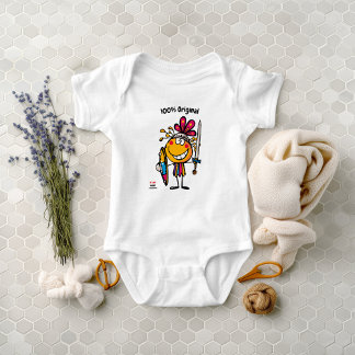 Fun and Colourful Gladiator Emoji Toddler Baby Bodysuit