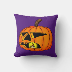 Fun And Colourful Halloween Throw Pillow