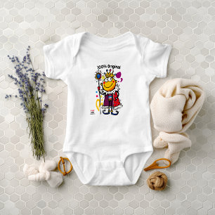 Fun and Colourful King Emoji Toddler  Baby Bodysuit