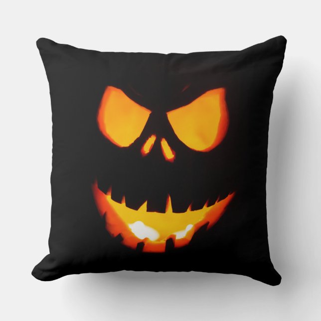 Fun and Cool Scary Halloween Face Cushion (Front)