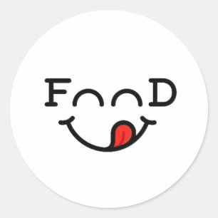 fun and creative Food Lovers Stickers Design
