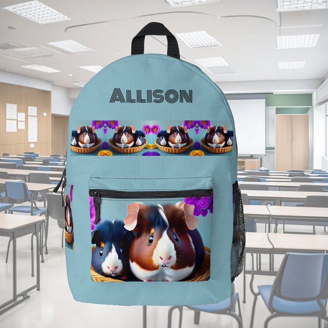 Fun and cute guinea pigs, custom  printed backpack (Creator Uploaded)