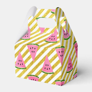 Fun and Cute Summer Watermelon Birthday Party Favour Box