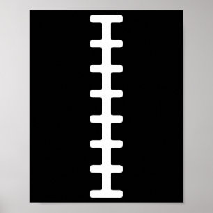Fun And Easy Halloween Footll Costume Tee Ll Laces Poster