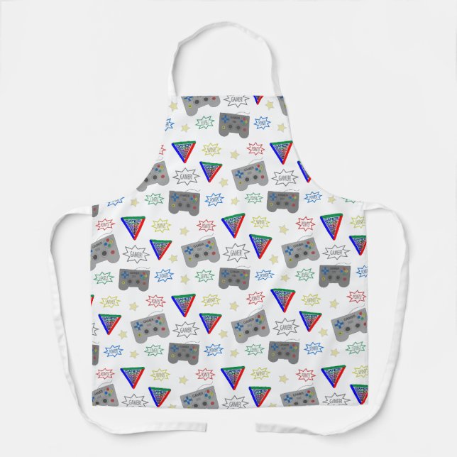 Fun and Fancy 3 System Gamer Apron (Front)