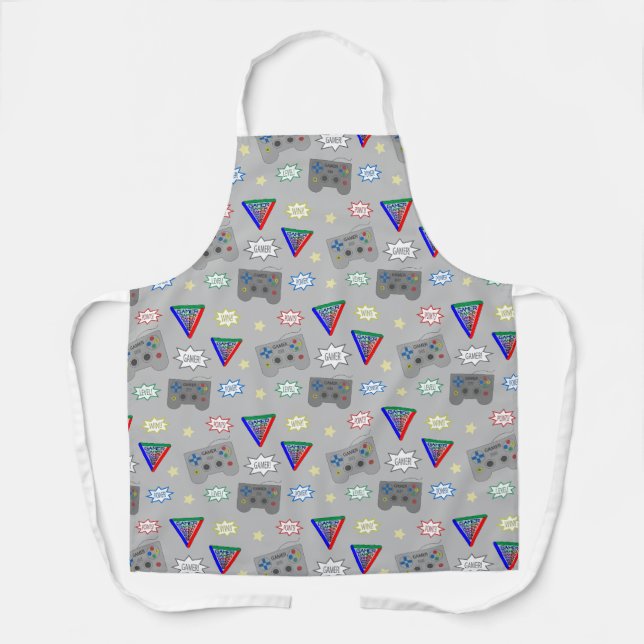 Fun and Fancy 3 System Gamer Apron (Front)