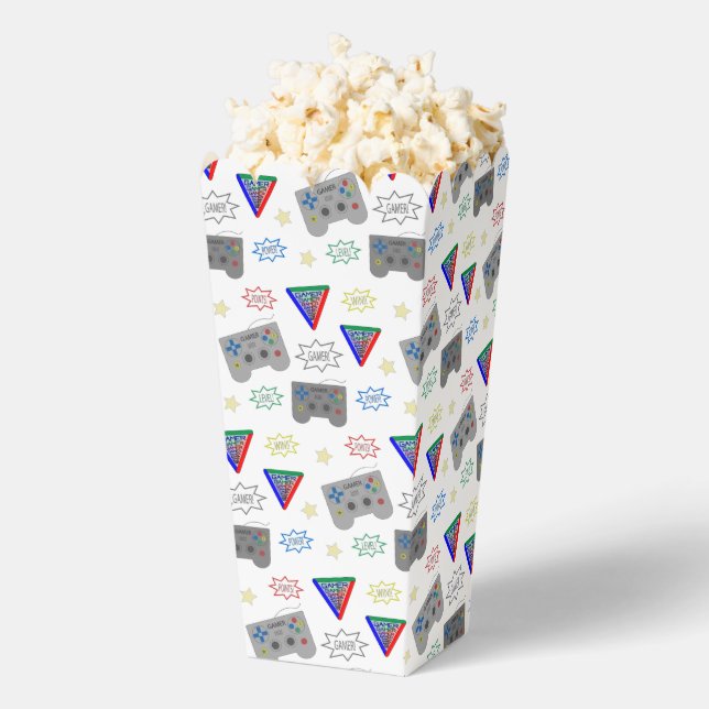 Fun and Fancy 3 System Gamer Popcorn  Favour Box (Popped)