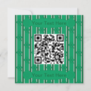 Fun and Fancy 4 Leaf Clover QR Code Invitation