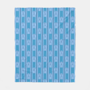 Fun and Fancy Blue Popcorn Fleece Blanket