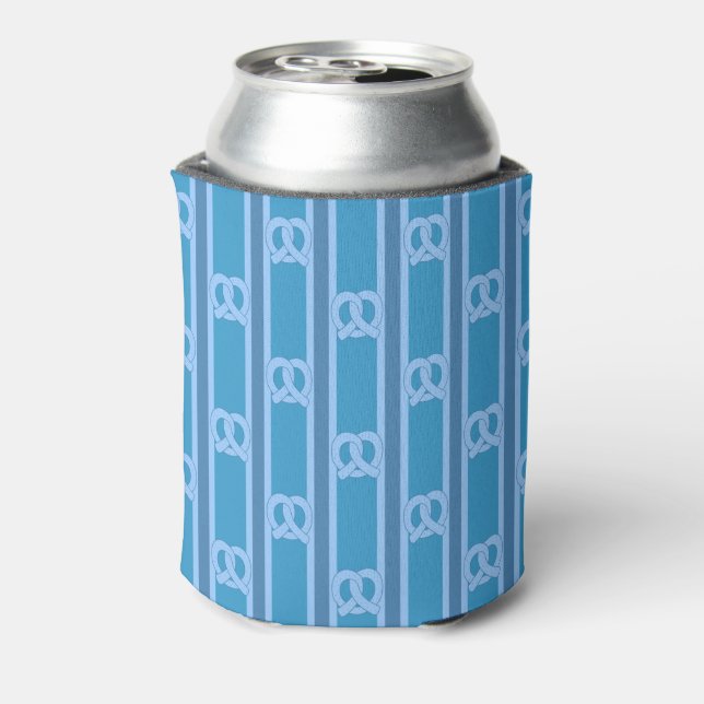 Fun and Fancy Blue Pretzel Can Cooler (Can Back)