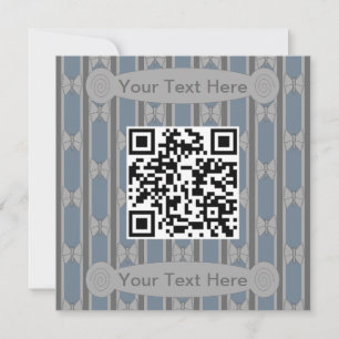 Fun and Fancy Butterfly QR Code Invitation