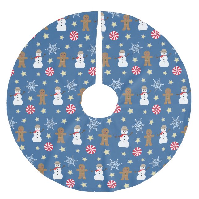 Fun and Fancy Christmas Brushed Polyester Tree Skirt (Front)