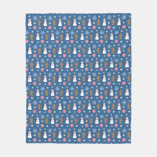 Fun and Fancy Christmas Fleece Blanket (Front)