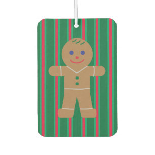 Fun and Fancy Christmas Gingerbread Man Car Air Freshener
